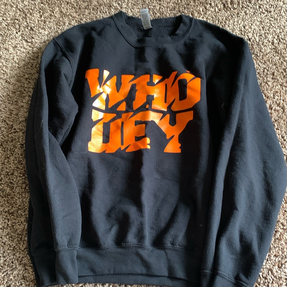 WHO DEY BENGALS football sweatshirt